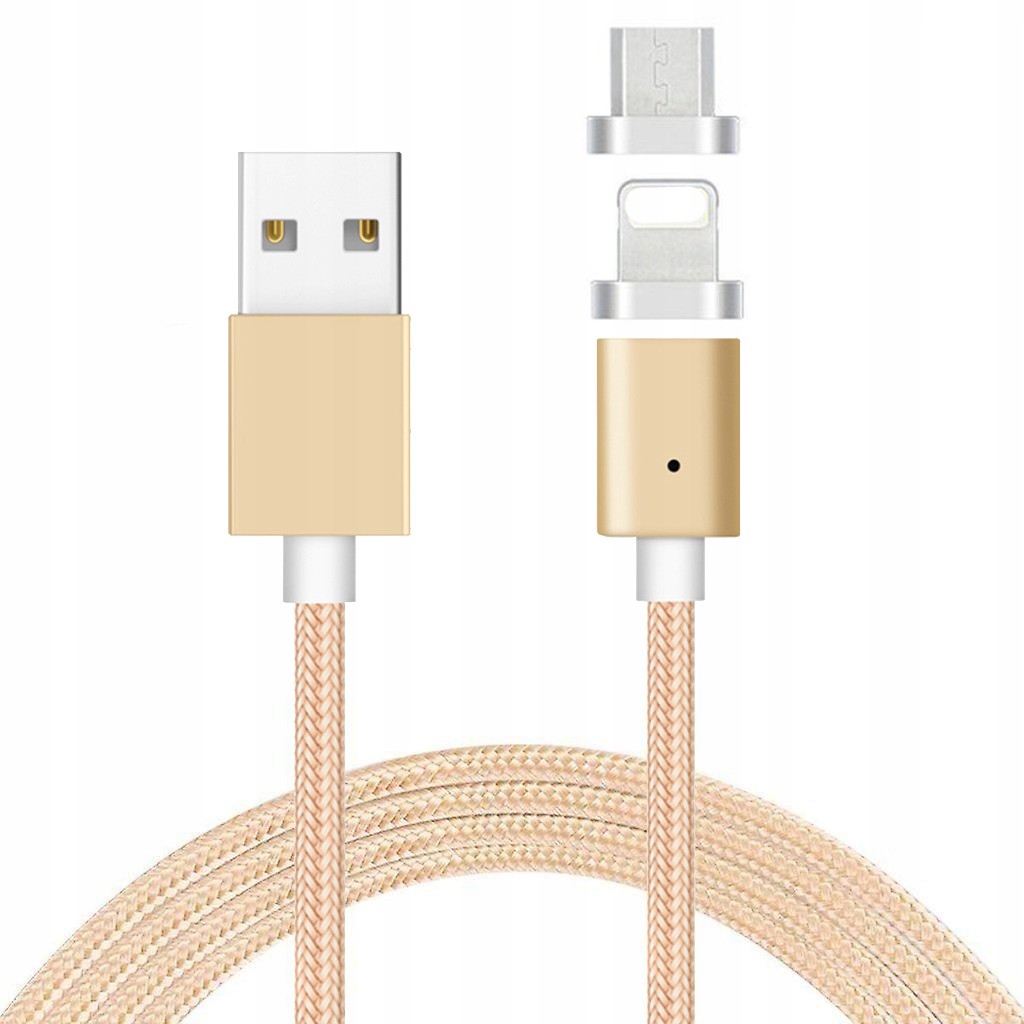 

Kabel Magnetyczny 2W1 Iphone Micro Usb Ładowarka