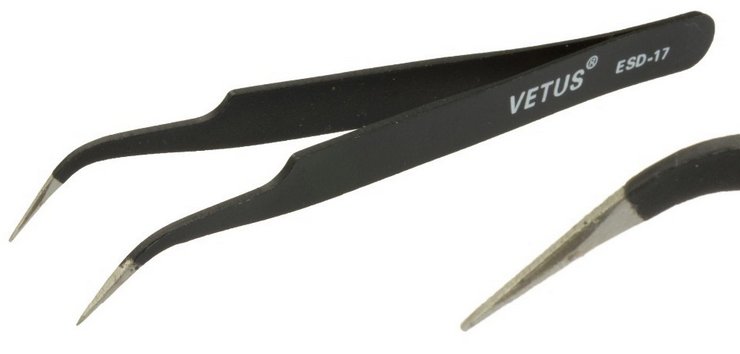 

Pinceta Penseta Pęseta Metalowa ESD-17 Smd