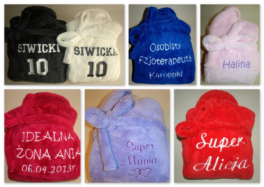 SZLAFROK Damski Męski + Twój HAFT prezent S M L XL Kod producenta SZLAFROK