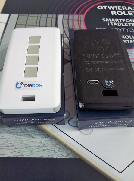 Blebox uRemote Basic Czarny Pilot WiFi Seria UREMOTE-PRO-B