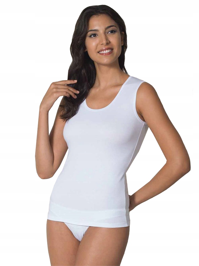 DOREANSE: TOP KOSZULKA podkoszulka 9335 :S: BIAŁA Materiał dominujący modal