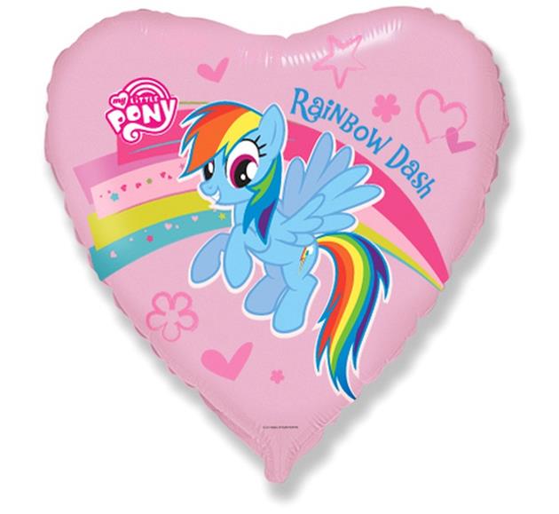 

Balon Foliowy My Little Pony Rainbow Dash z tęczą