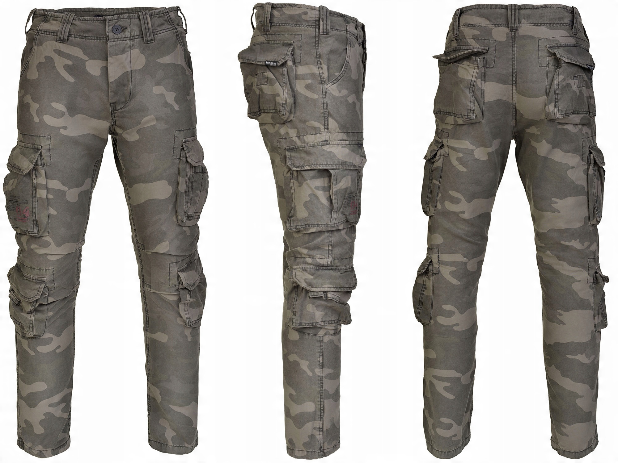 

Spodnie Slim Surplus Airborne Slimmy BLACKCamo XXL