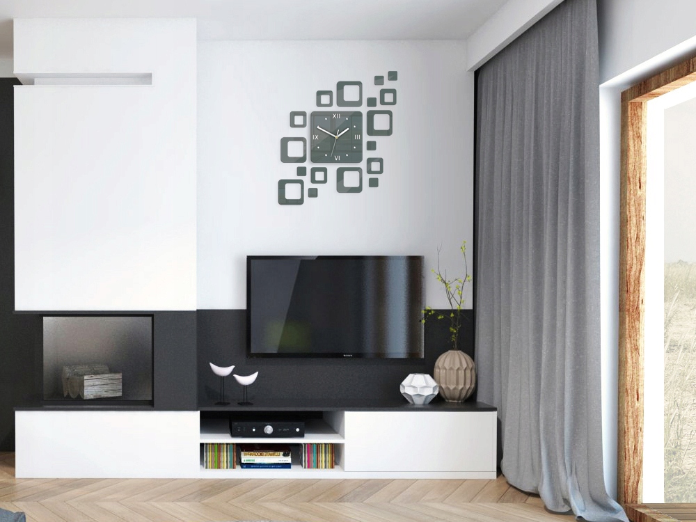 Zegar ścienny ModernClock Rome Szary DIY Kod producenta RomanGrey