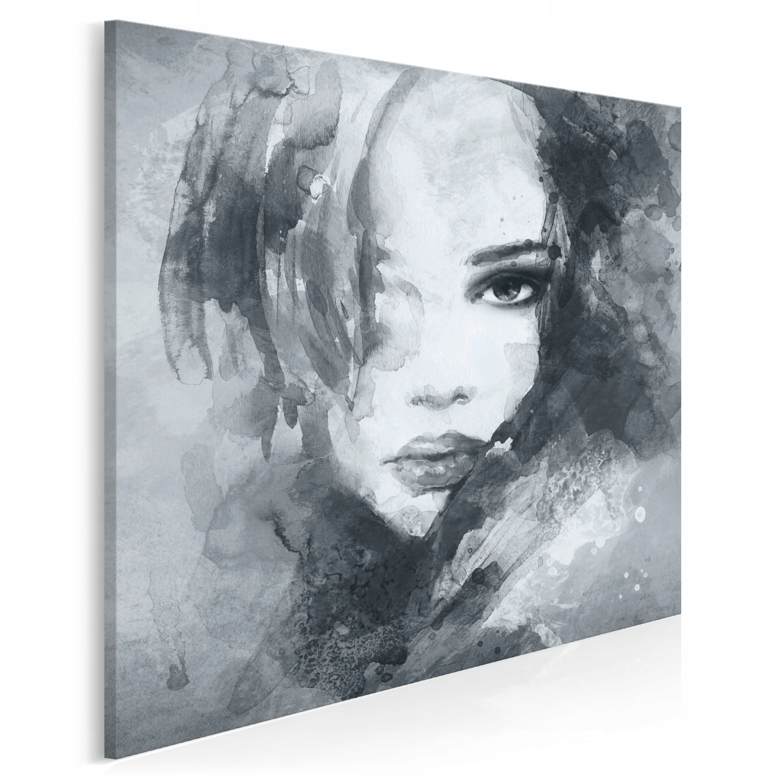 

14906 Obraz na płótnie Portret Kobieta Szary