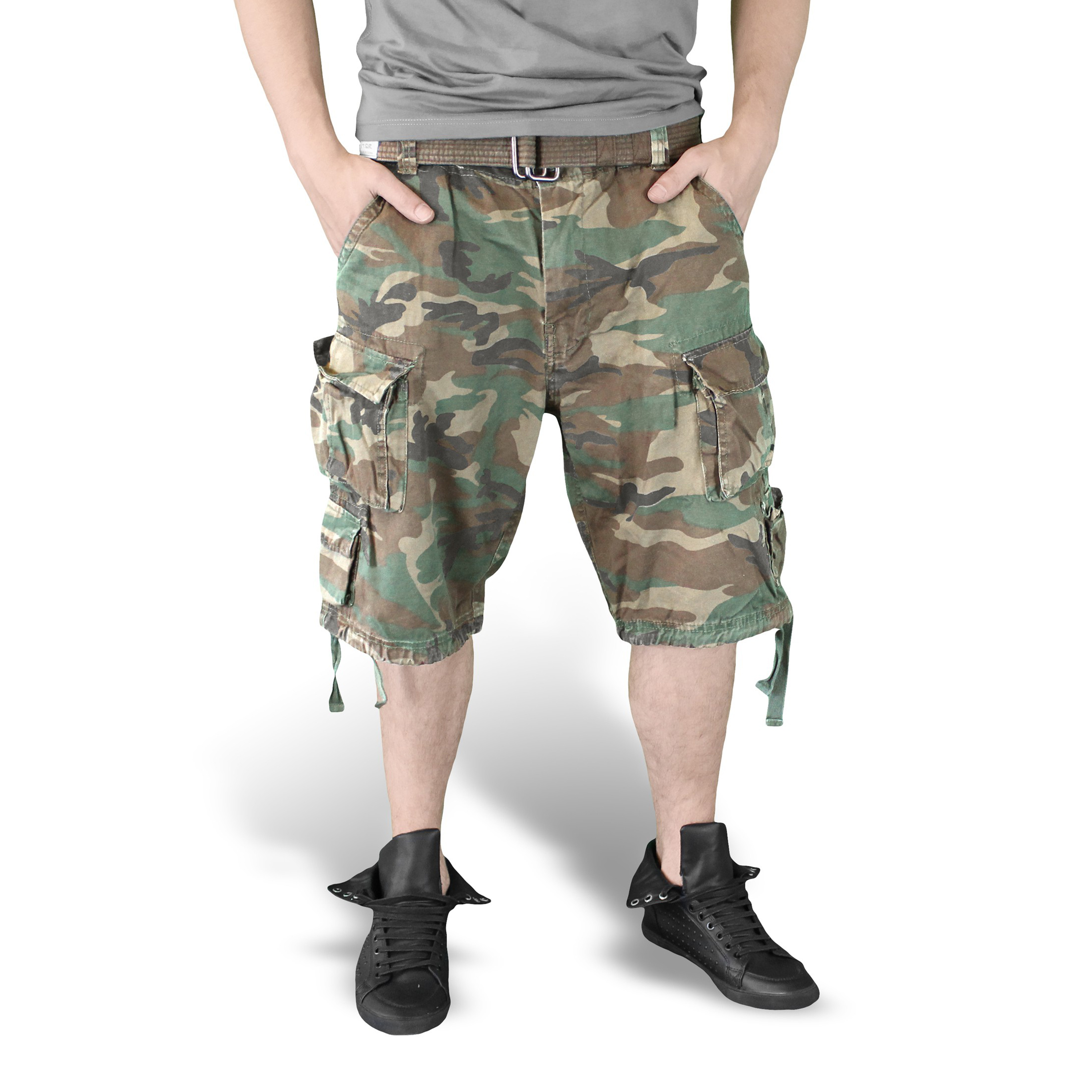 SURPLUS Spodenki Bojówki Division M65 Vintage XL Długość za kolano