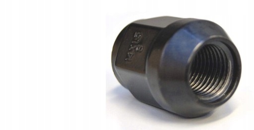

Nakrętka M12x1.5 alu czarna pełna h-19 -ford,mazda