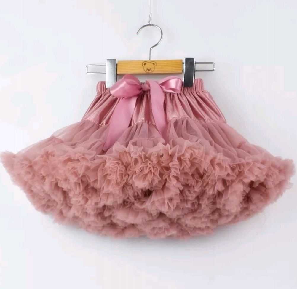 Tulle skirt 104 tutu pettiskirt fluffy PINK with ruffles