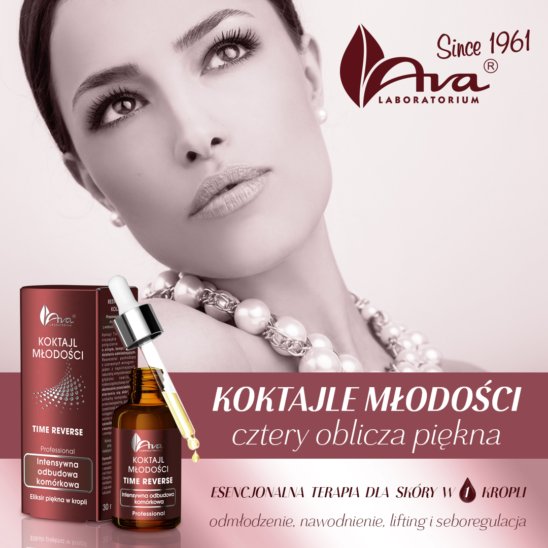 AVA Koktajl Młodości Time Reverse 30ML Typ skóry Do wszystkich typów skóry