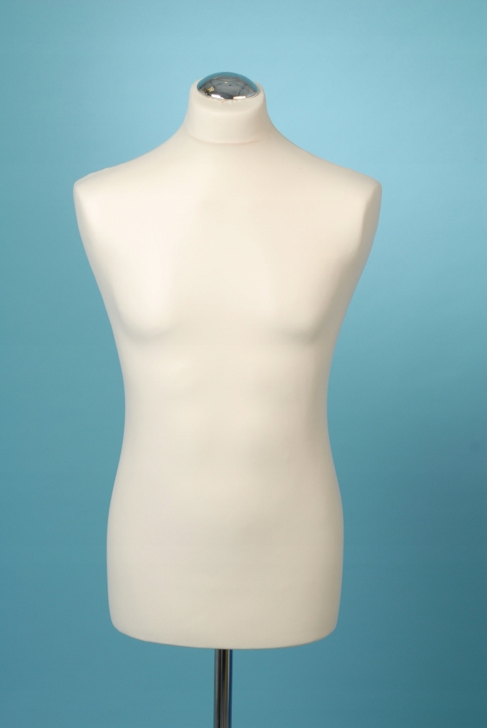 Manekin krawiecki męski barczysty na stojaku metal Kolor czarny