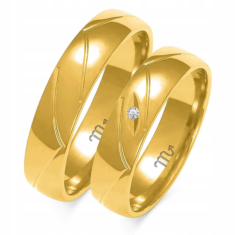 Zlaté Prsteny 14K 4 mm Brylant id A-138