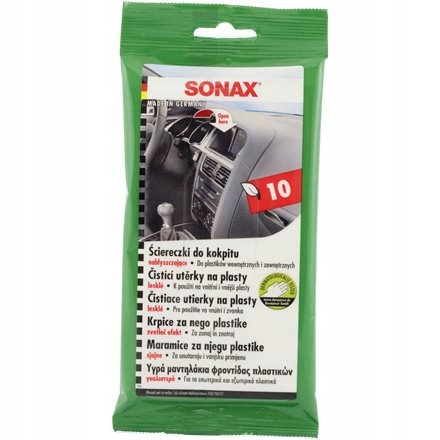 

Sonax Ściereczki do czyszczenia kokpitu 10 sztuk