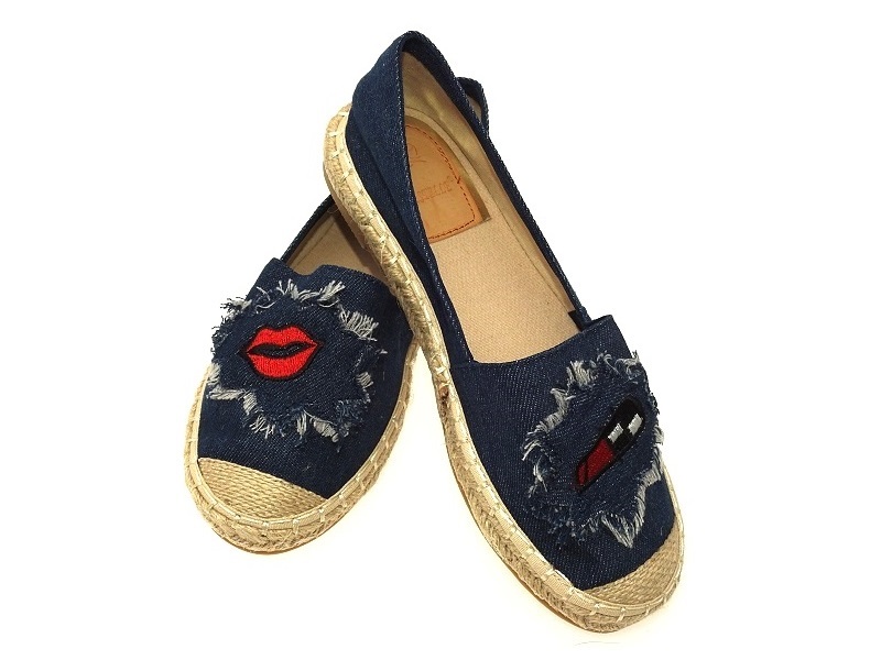 ESPADRYLE DAMSKIE A588 D.Blue r.37 Kolor niebieski