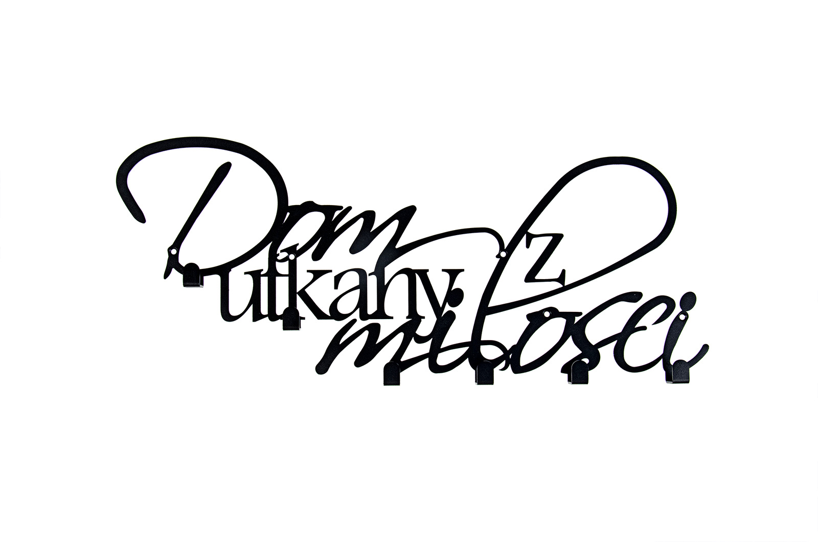 Wieszak ścienny na ubrania klucze z sentencją Kod producenta 54