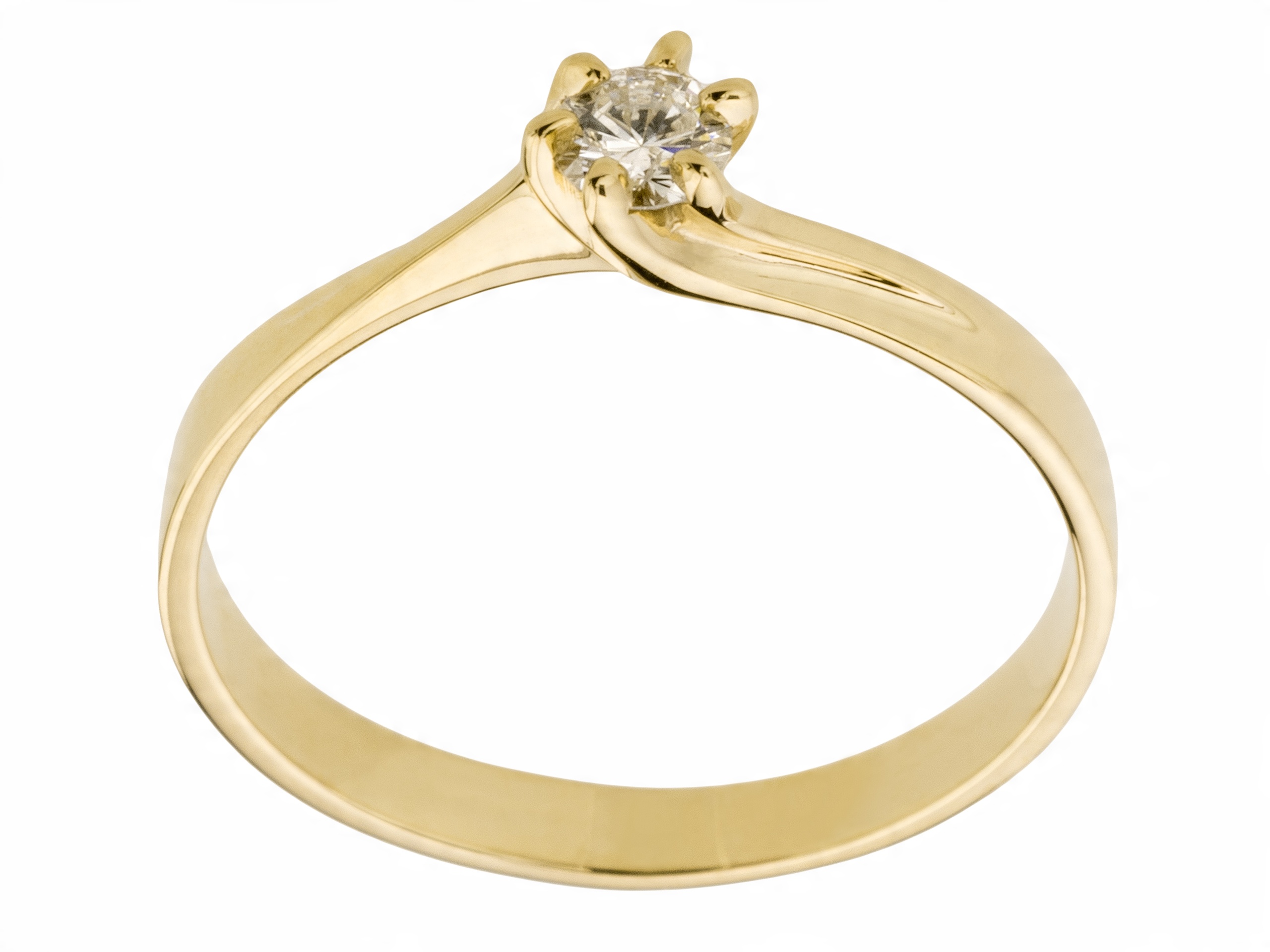 

Diamanti Złoty Pierścionek z Brylantem 0.09ct