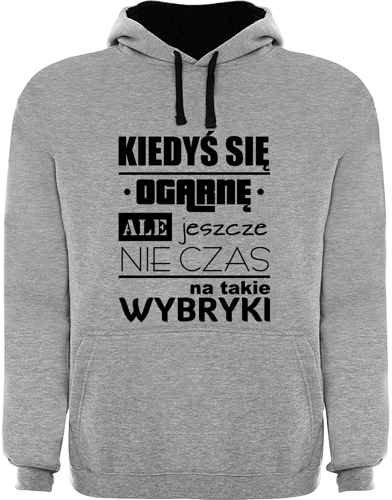 

Bluza męska z kapturem z własnym nadrukiem