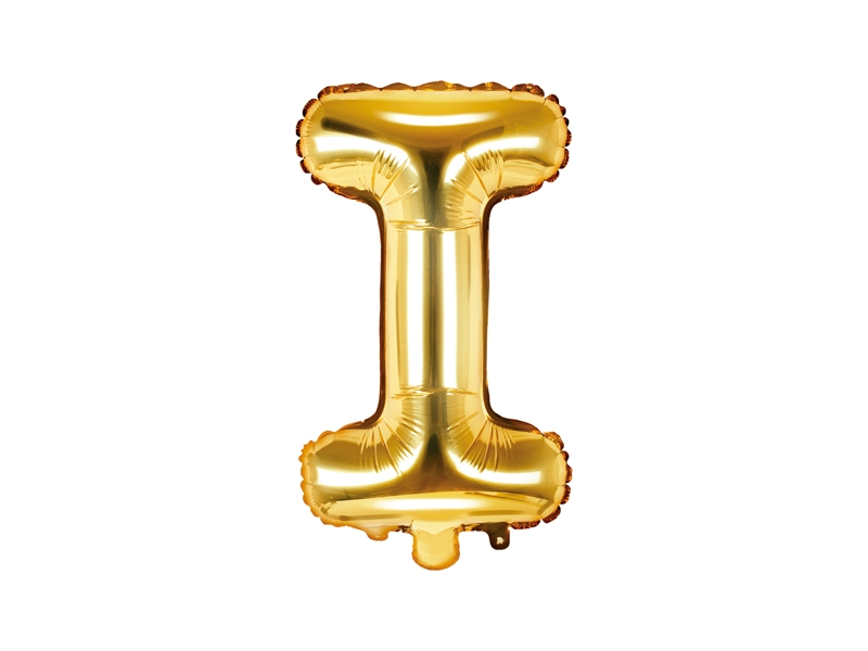 

Balon foliowy Litera "I" 35cm, złoty