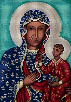 Kanva s potiskem na křížkovou výšivku 40x58 cm