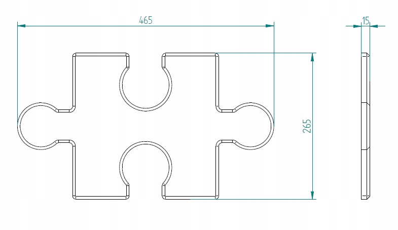 Panel ścienny styropianowy Puzel, Puzle Wykończenie matowe