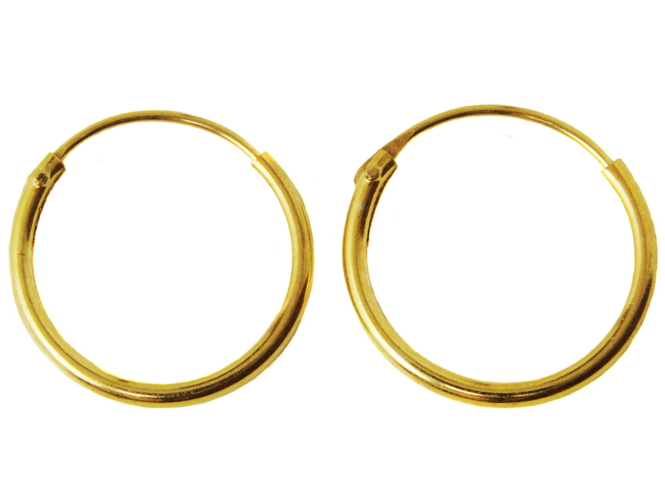 

Versil kolczyki kółka koła złocone 14mm Srebro 925