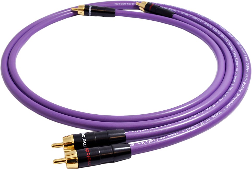

Kabel Cinch 2 Rca - 2 Rca Melodika MD2R20 2m