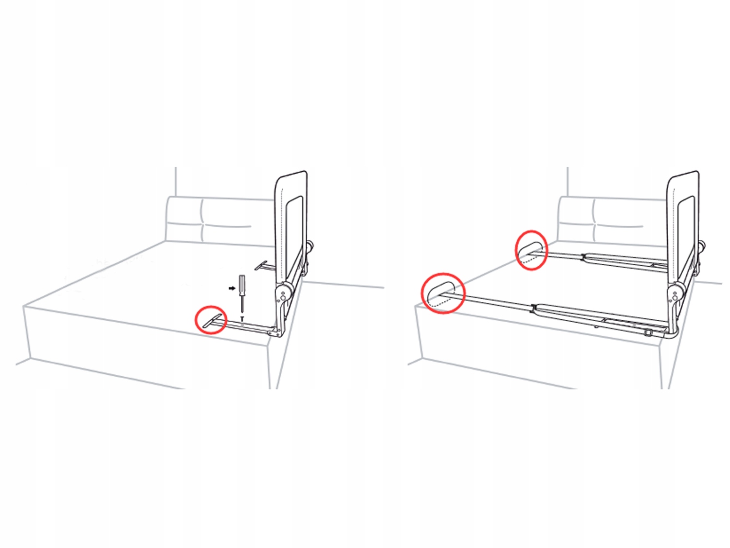 Защитные перила для кровати