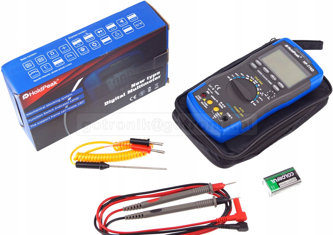 

__Miernik uniwersalny HoldPeak HP-770D True Rms__