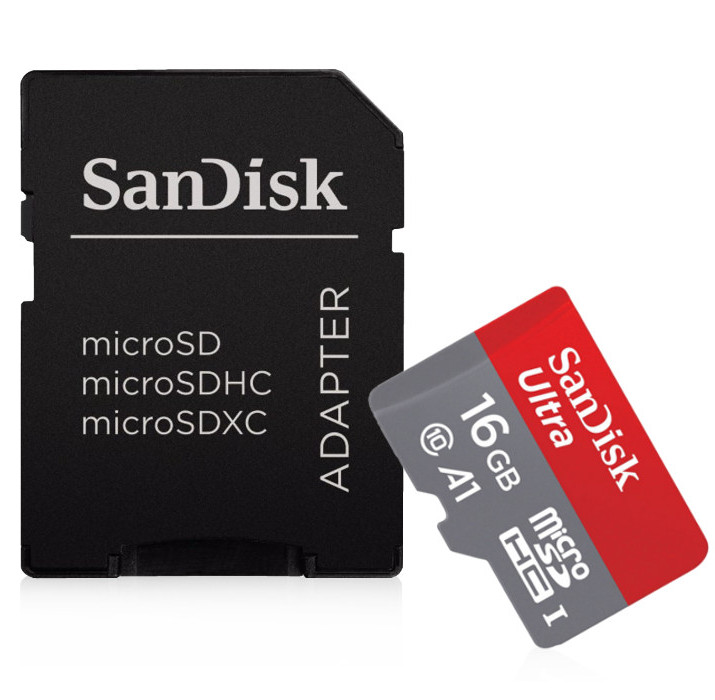 

Sandisk Micro Sdhc 16GB Ultra Uhs-i 98MB/s Adapter