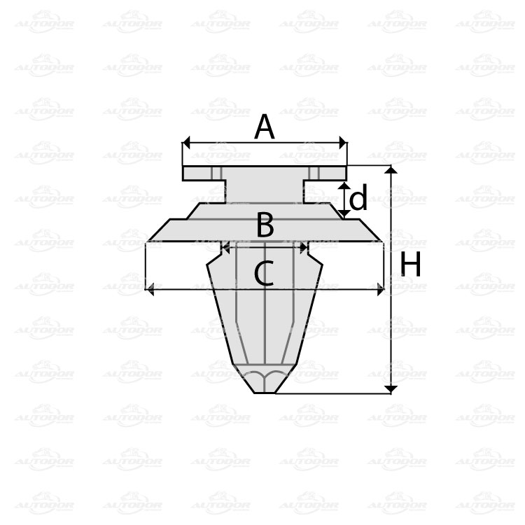 RENAULT PEUGEOT OPEL NISSAN FORD CITROEN LAND ROVER Клипса ВТУЛКА ОБШЫВКИ Тип автомобиля Авто фургоны Авто легковые foto 2