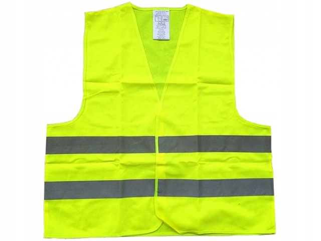 KAMIZELKA ODBLASKOWA OSTRZEGAWCZA CE EN20471 ŻÓŁTA DROGOWA ROBOCZA BHP Stan opakowania oryginalne