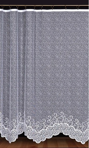 Mg Záclona žakár Z021 Bílá 500X250 cm Hotová Obšitá M