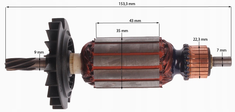 Obežné koleso pre kefy BOSCH GBH 2-26 DFR DRE 2400 re Rázová energia 2.7 J