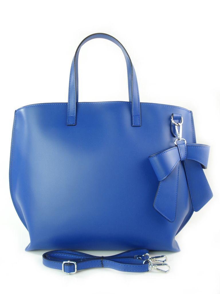 

Włoska Shopper Bag Kokarda Vera Pelle A4 Chaber
