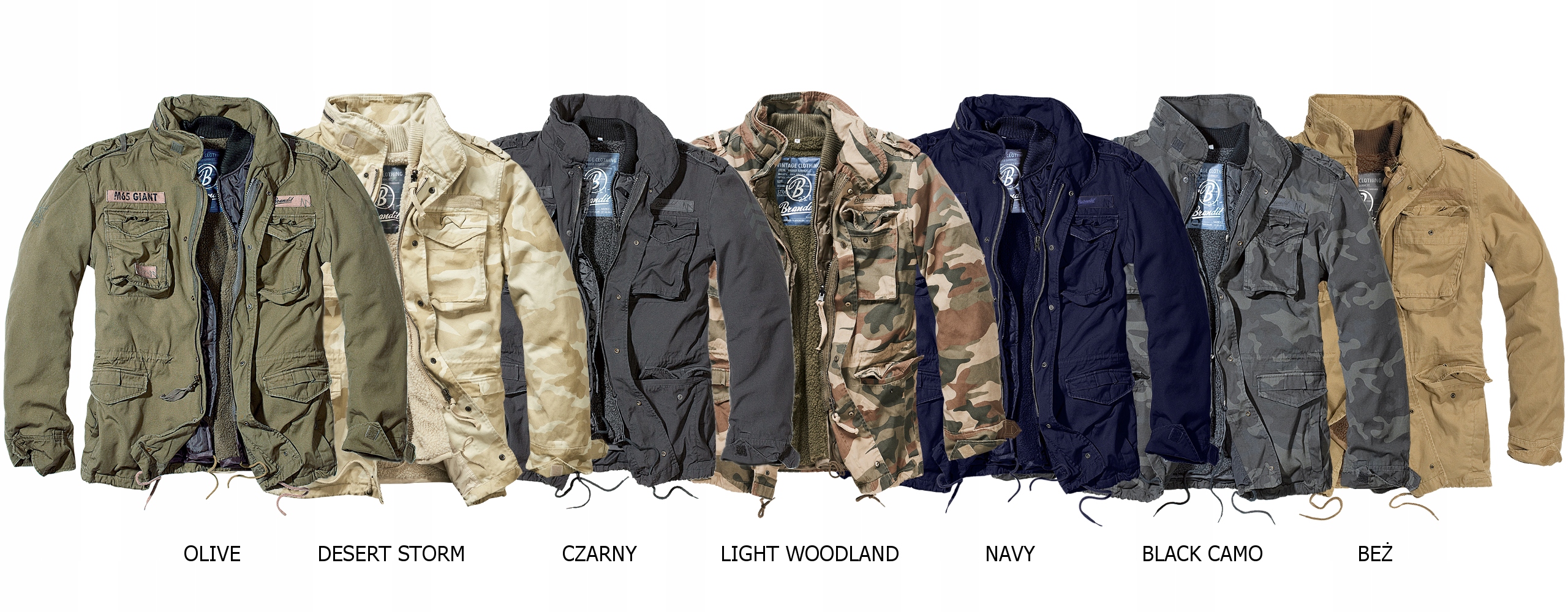 NOWY Model KURTKA M65 GIANT 3w1 PARKA BRANDIT S Kaptur z kapturem