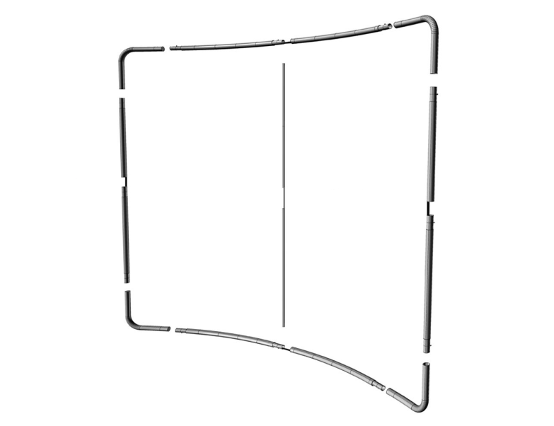 ŚCIANKA REKLAMOWA TEKSTYLNA FORMULATE ŁUKOWA 300cm Marka Progres