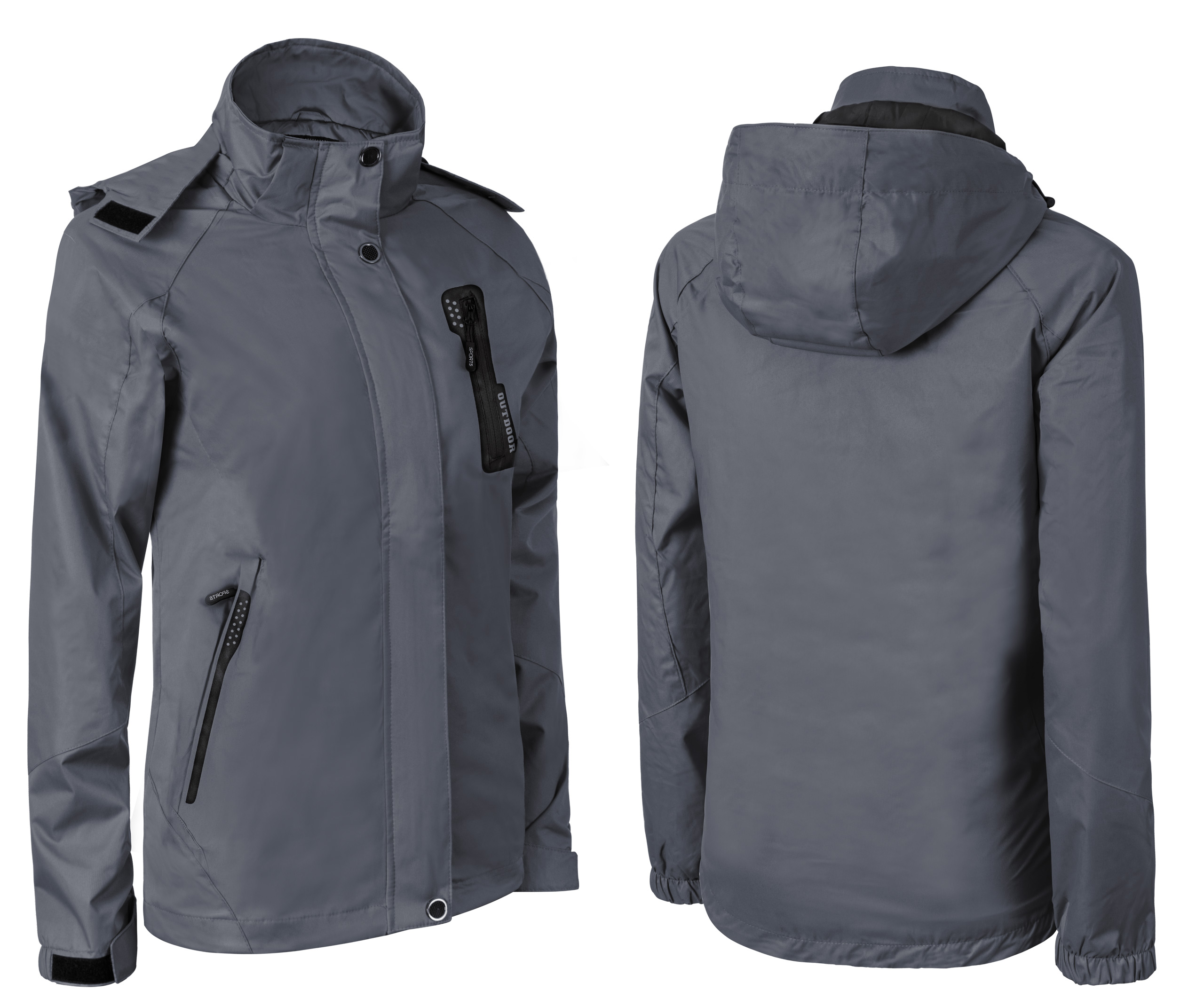 

Kurtka Damska Zimowa Ocieplana 3304 r XXL Stalowa