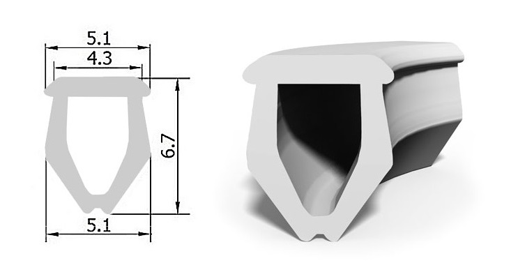 Uszczelka do okien okna okienna UNIWERSALNA Biała Kod producenta KA-50 BIAŁA