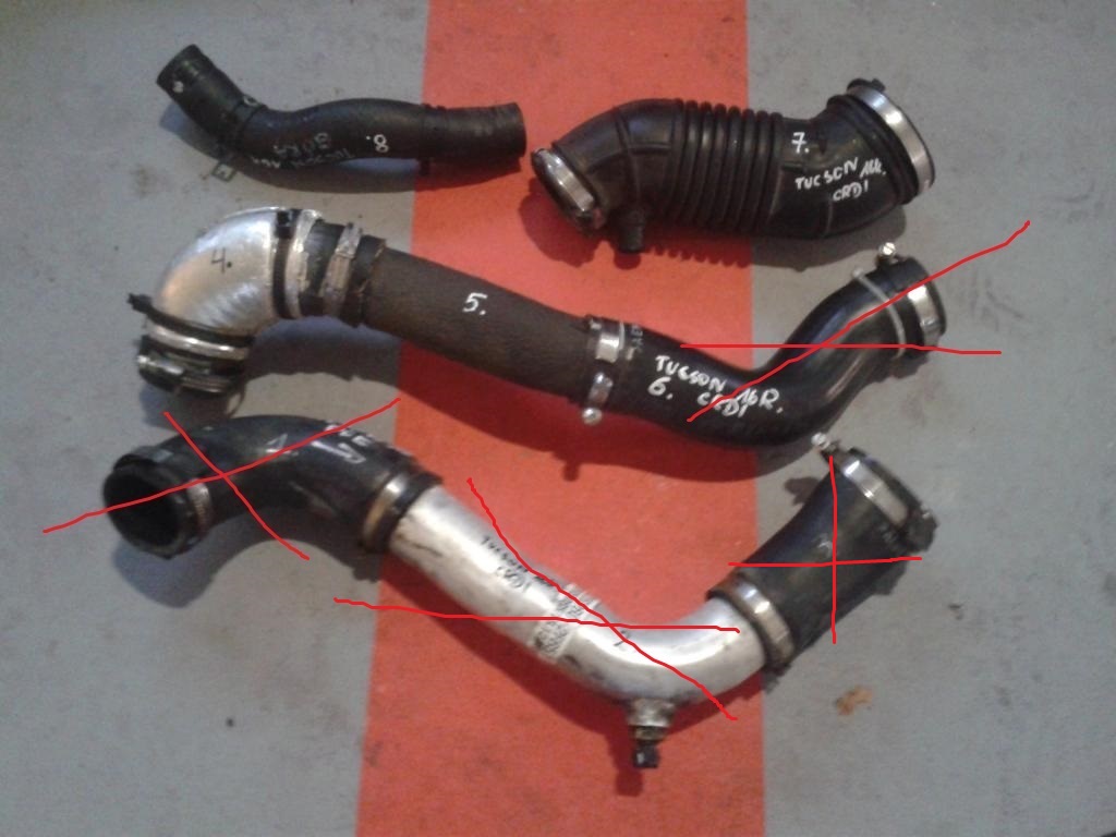 HYUNDAI TUCSON II 2.0 CRDI 2015-ШЛАНГ ТРУБА