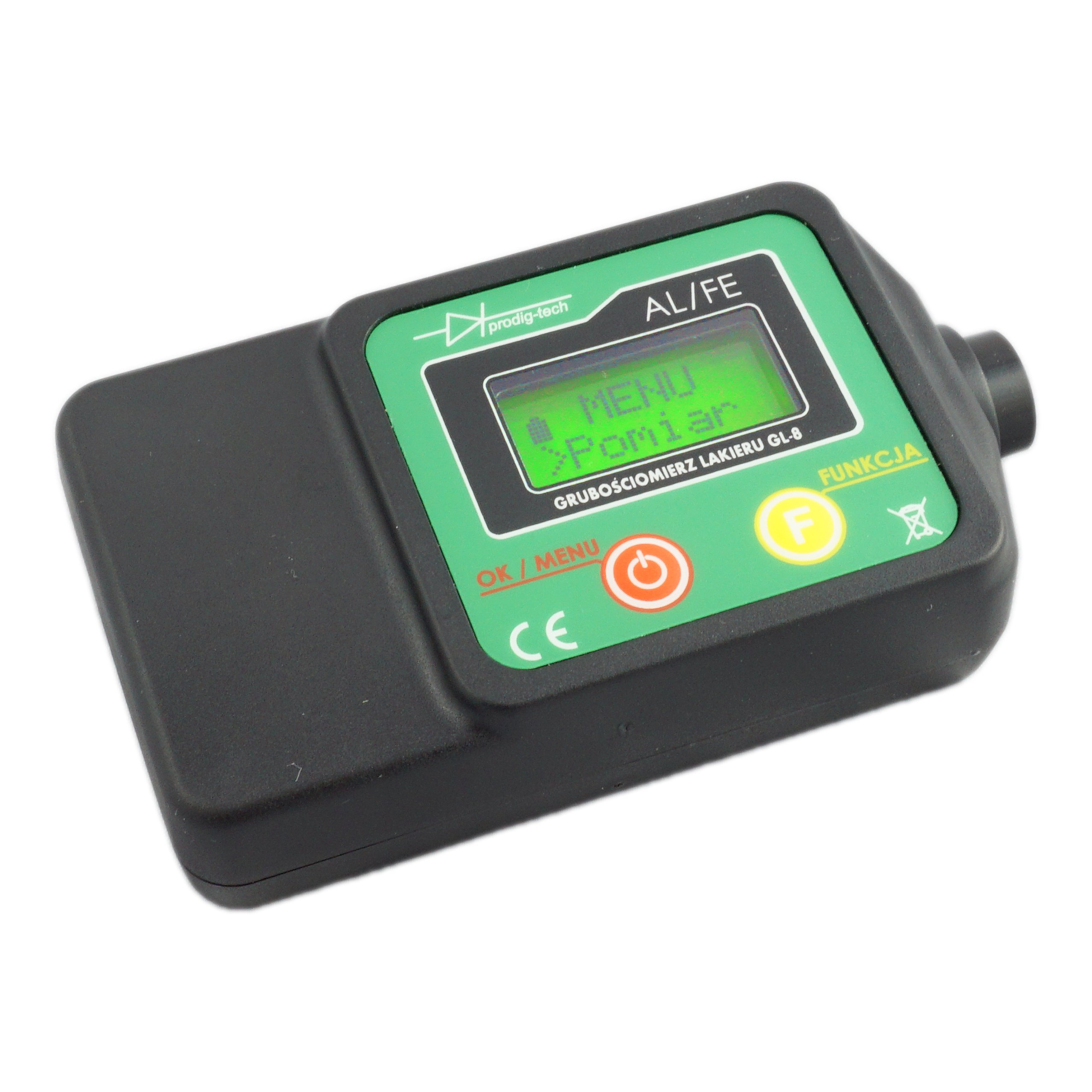 MIERNIK GRUBOŚCI LAKIERU TESTER CZUJNIK GL-8 Marka Prodig-Tech
