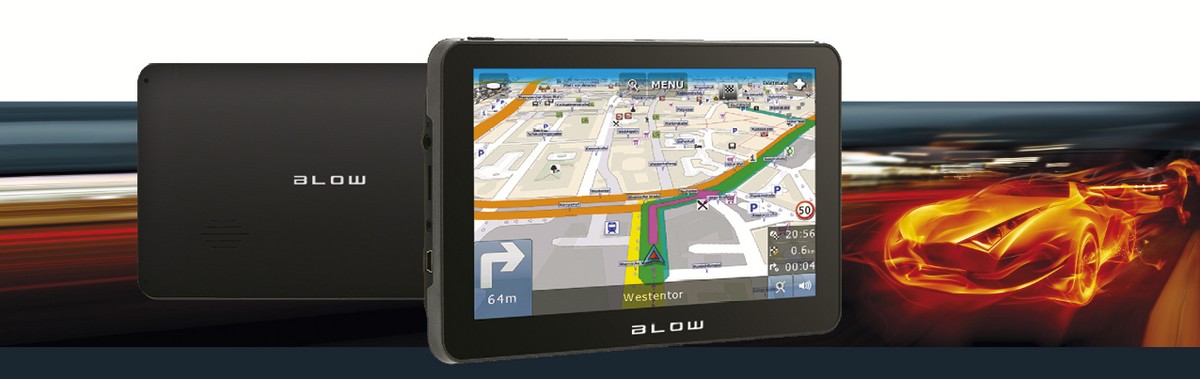 NAWIGACJA BLOW GPS720 7 CALI DOŻYWOTNIO MAPY EU PL Mapy w zestawie Europa
