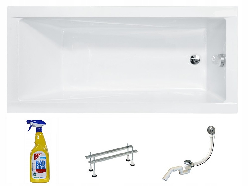 Wanna Akrylowa Besco Modern 170x70 Syfon Nogi
