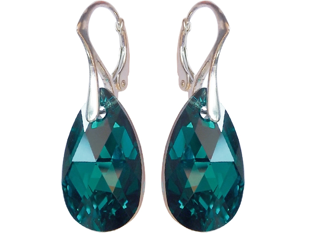 

Kolczyki Swarovski Migdał 22mm Blue Zircon