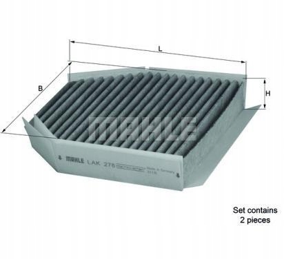 KNECHT FILTR KABINOWY LAK278 S MERCEDES SL R230 G EAN 4009026504260