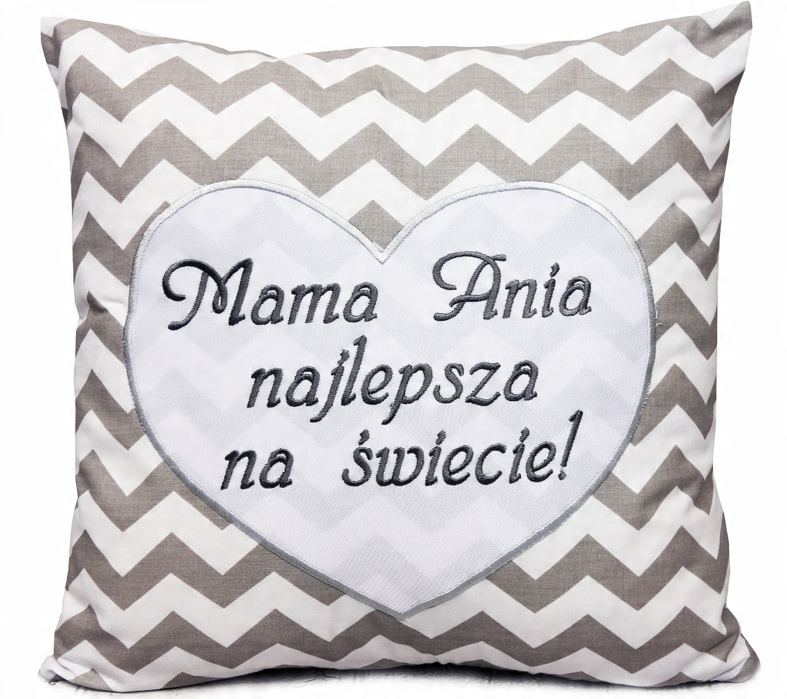

Poduszka z haft dedykacja dzień matki Mamy