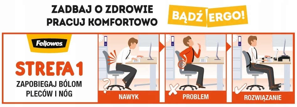 Fellowes podnóżek FOOT ROCKER podstawa pod stopy Szerokość produktu 49.5 cm