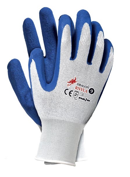 

Rękawice Ochronne Robocze Powlekane Rnyla Nylon