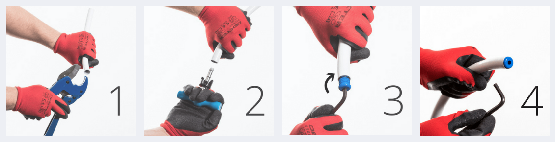 KOREK NIEBIESKI DO PRÓB SZCZELNOŚCI RUR PEX 16X2 Typ pozostałe