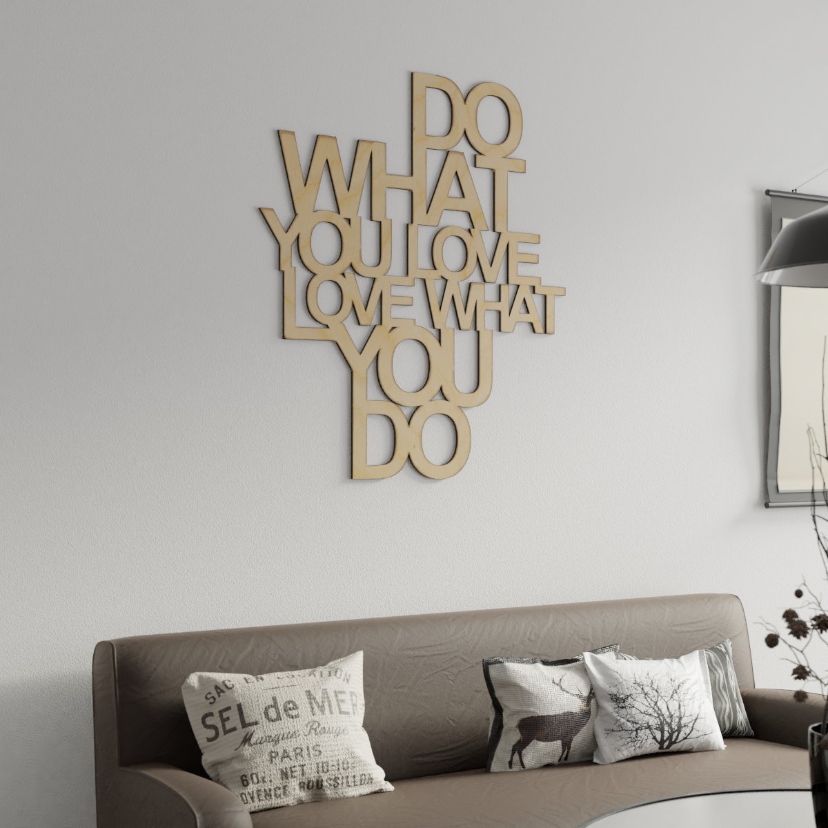 Napisy na ścianę - Do what you LOVE - drewniany 3D Marka inna marka