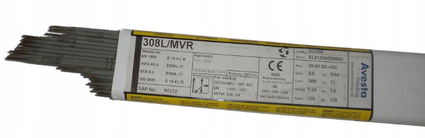 

Elektrody stali nierdzewnej kwasówki 2,5 Avesta