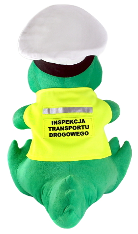 MASKOTKA KROKODYL INSPEKCJA TRANSPORTU DROGOWEGO ITD PREZENT KIEROWCY AUTA Producent inny